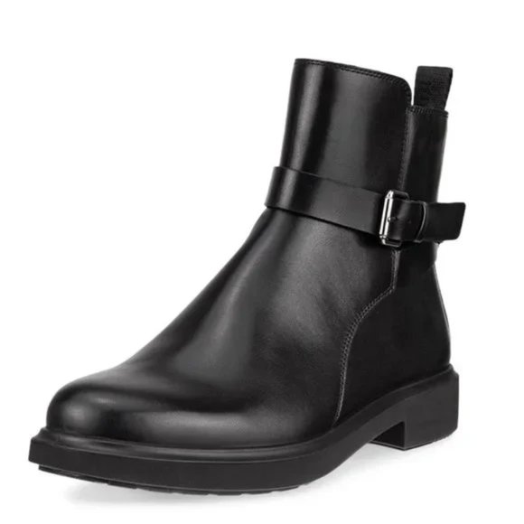 ECCO Women's Amsterdam Waterproof Buckle Ankle Boot - Picture 1 of 11